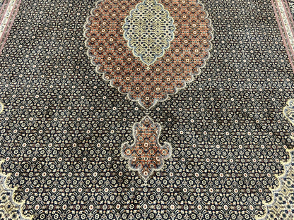 Persian Tabriz Rug 7x10 Hand Knotted Wool Vintage Carpet Collection