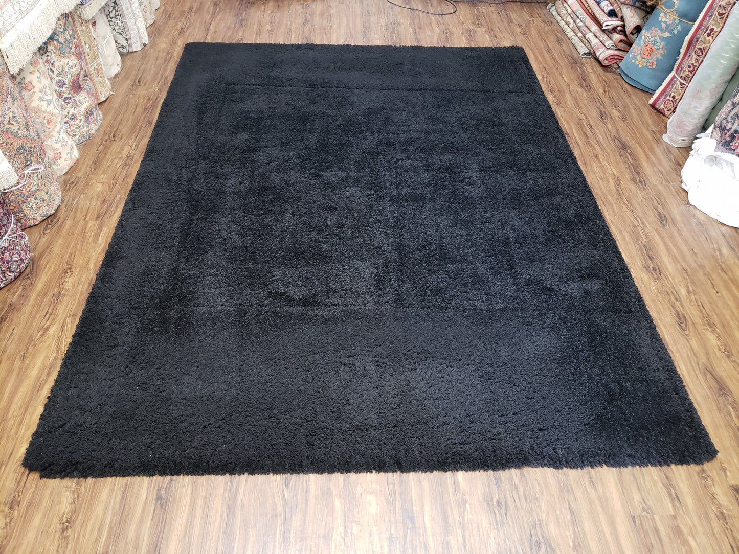 Safavieh Milan Black Shag Rug 8x10 Room Size Modern Contemporary Carpet