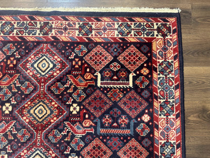 Karastan Rug 5x8, Yuruk Collection #530, Geometric Tribal Wool Pile Vintage Carpet