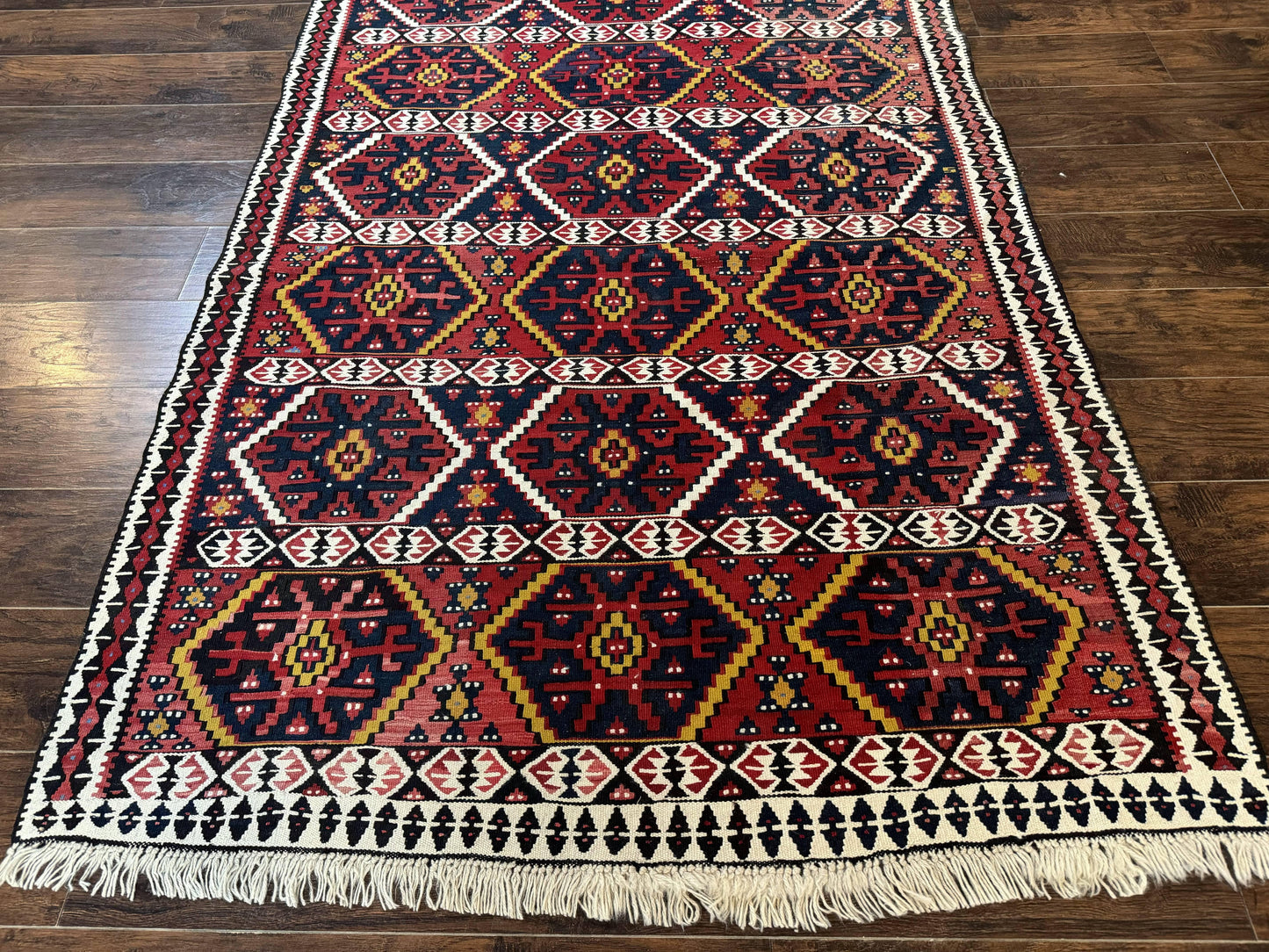 Kilim Rug 5x7 Caucasian Russian Flatweave Vintage Carpet Tribal Boho
