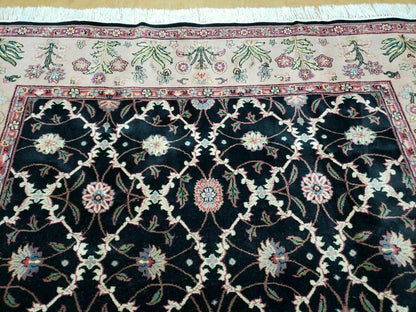 Handmade Wool Rug 6x9 Floral Oriental Hand Knotted Made In India