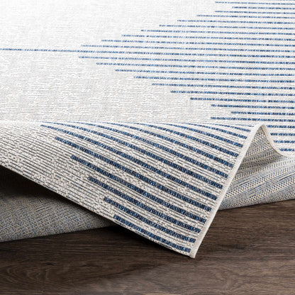Stephan Blue Outdoor Area Rug - Stylish Durable Patio Decor
