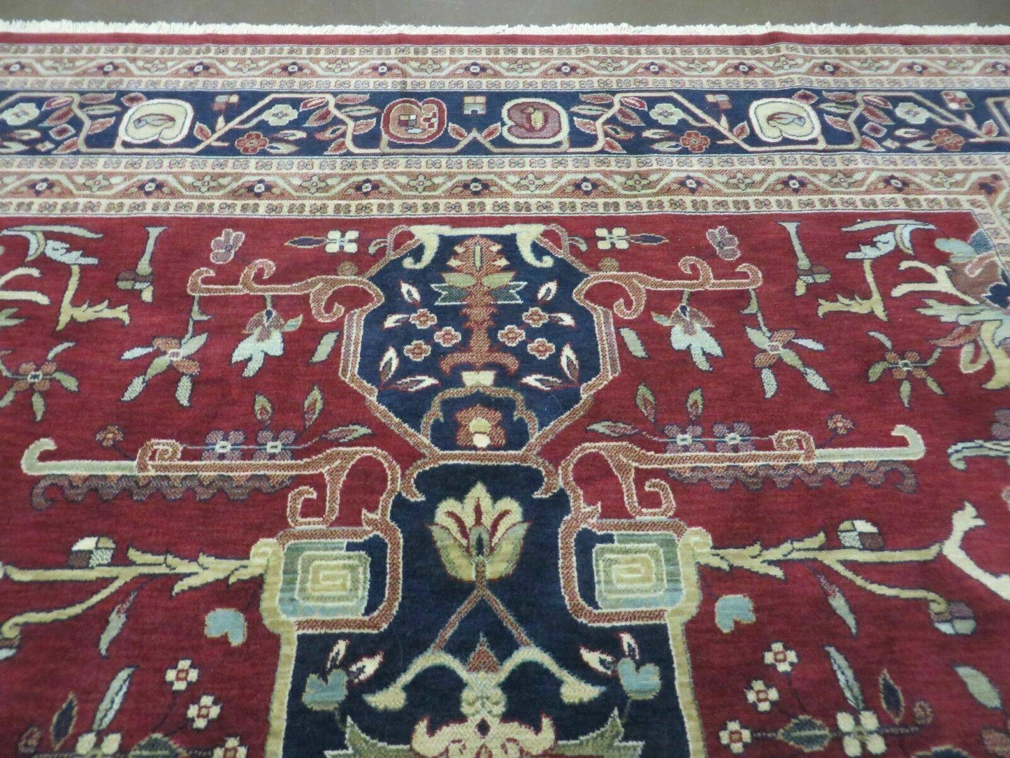 Couristan European Wool Rug Belgium 8 By 11 Foot 7 Inch Vintage Power Loomed Forbes Collection