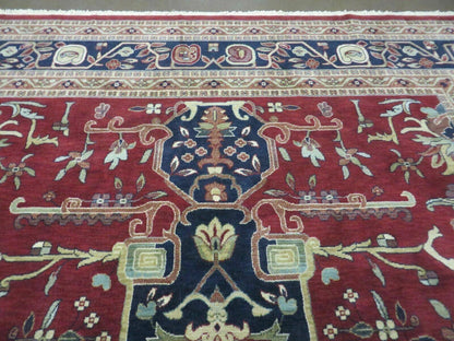 Couristan European Wool Rug Belgium 8 By 11 Foot 7 Inch Vintage Power Loomed Forbes Collection