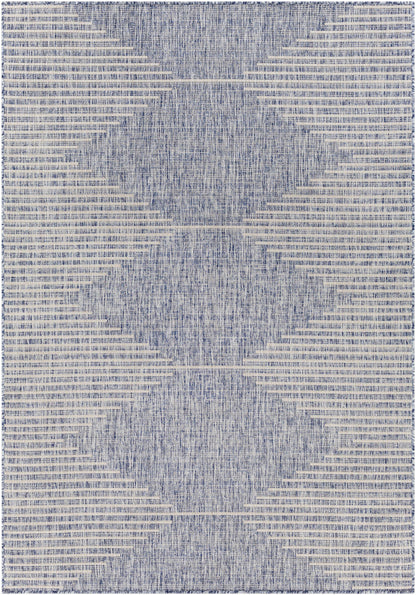 Stephan Blue Outdoor Area Rug - Durable Weather-Resistant Patio Rug