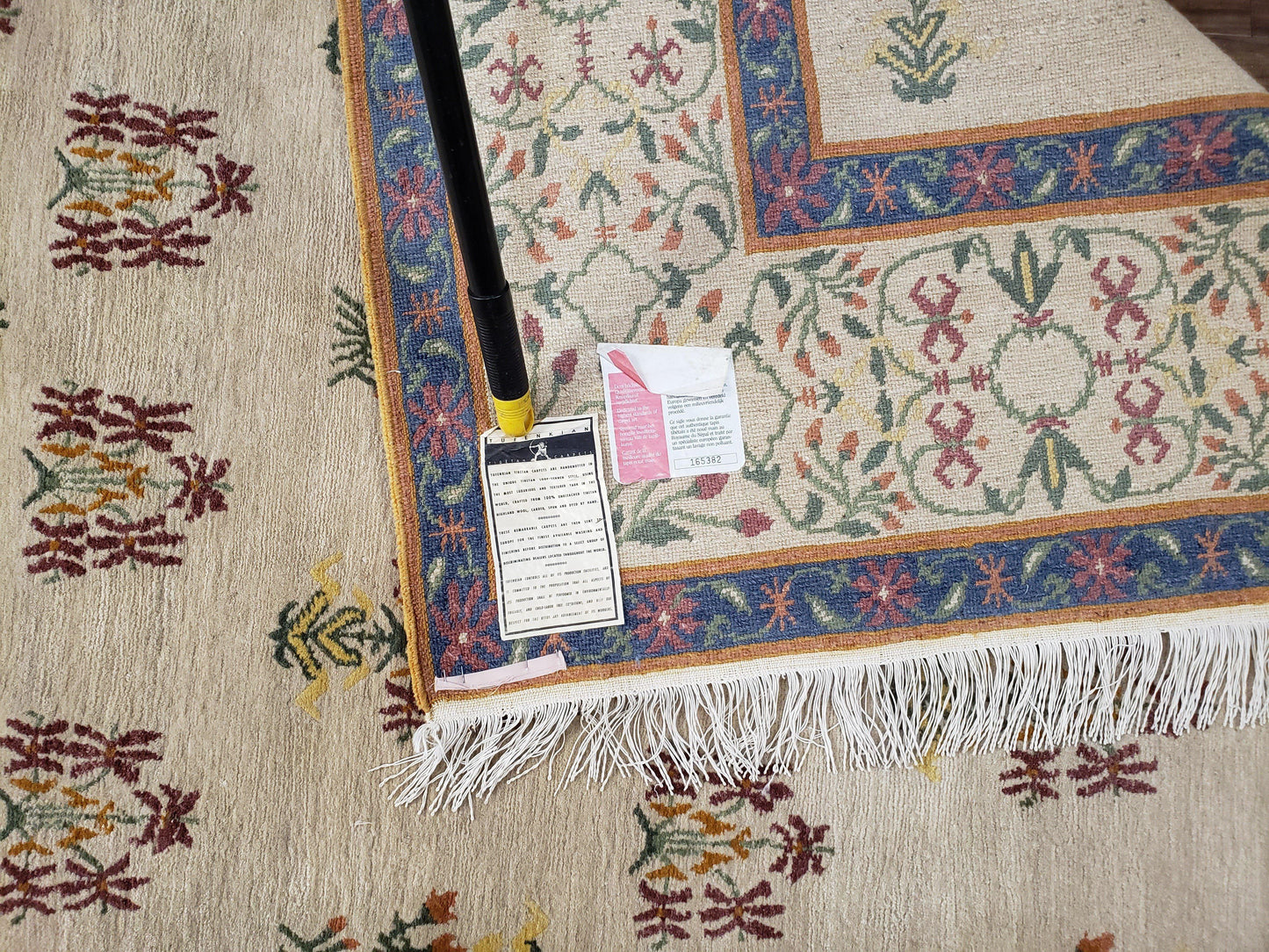 Tufenkian Tibetan Nepalese Rug Hand Knotted Wool Vintage Area Rug 5.9 By 8.6 Feet