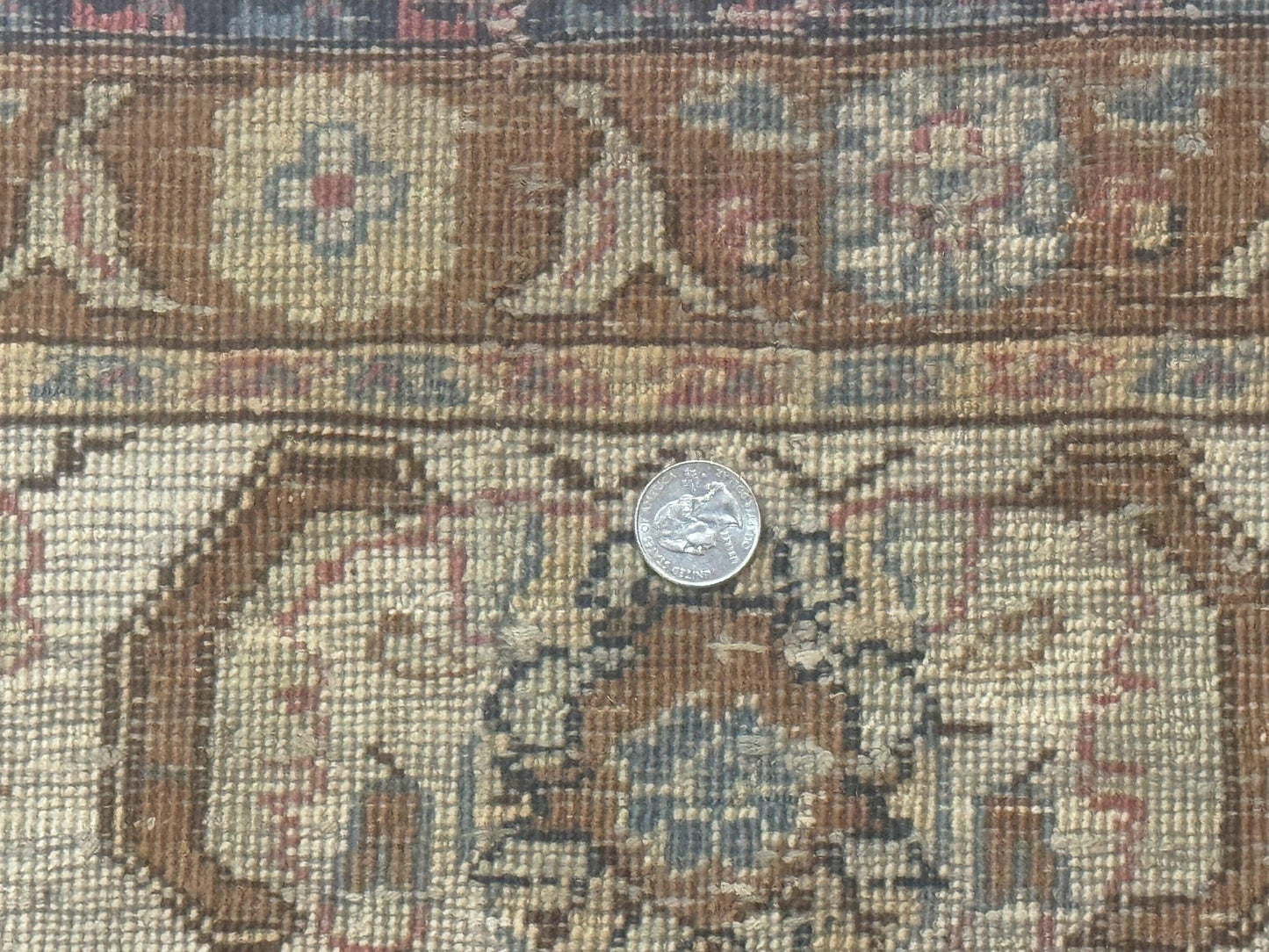 Silk Indian Kayseri Rug 4x6, Haji Jalili Design, Vintage Rug