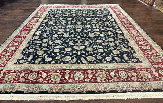Black Pak Persian Rug 8x10, Floral Allover