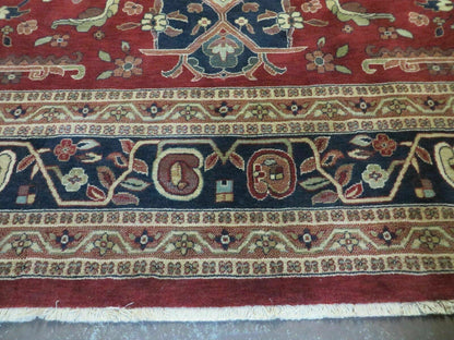 Couristan European Wool Rug Belgium 8 By 11 Foot 7 Inch Vintage Power Loomed Forbes Collection