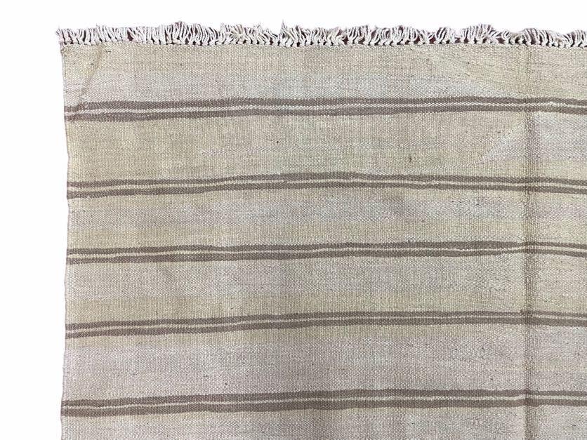 Turkish Kilim Rug 5x8 Hand Knotted Wool Flatweave Southwestern Gray