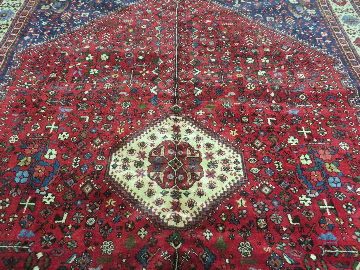 Persian Tribal Rug 7x10, Shiraz Carpet, Abadeh Rug