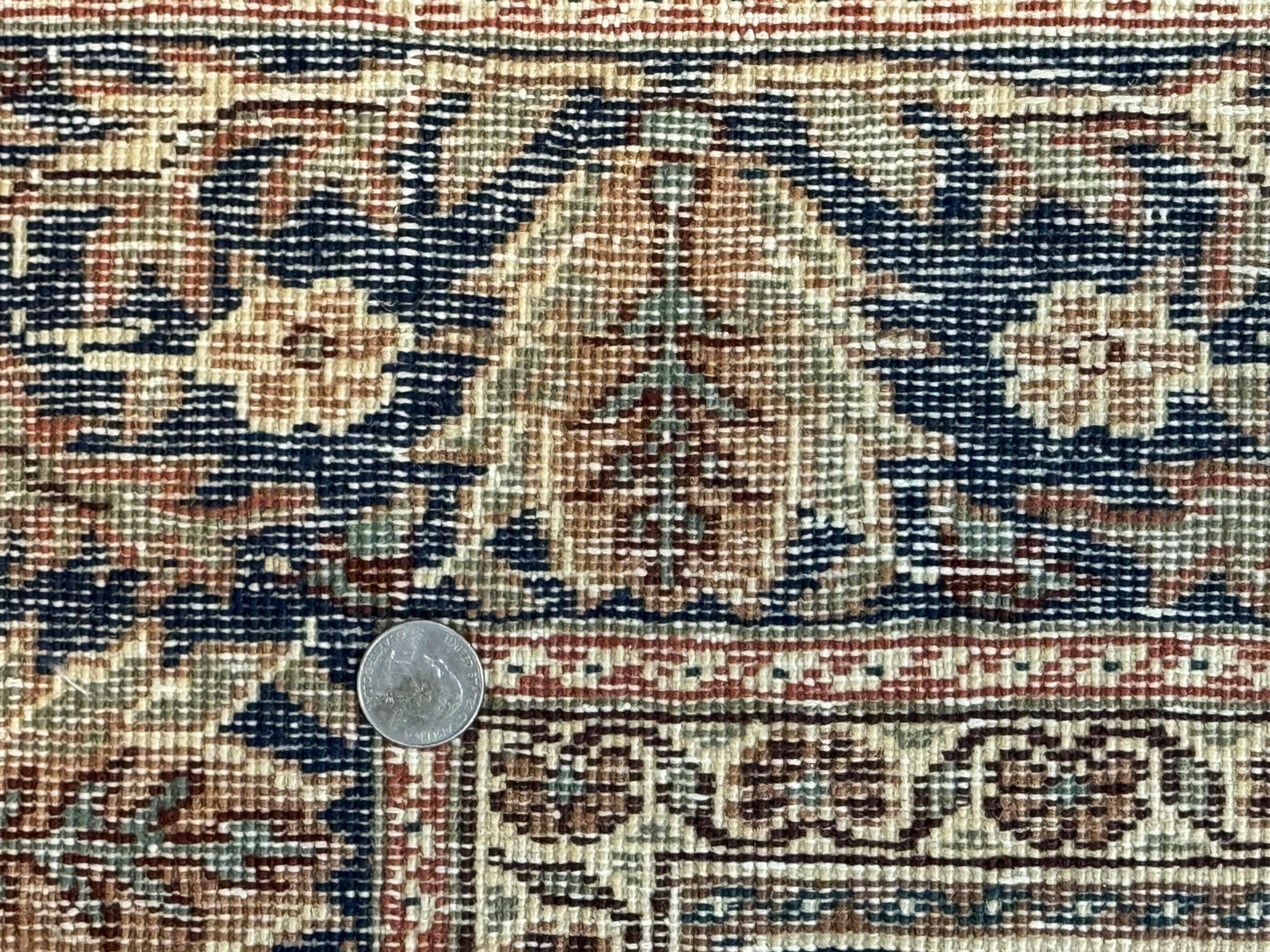 Turkish Kayseri Rug 6x10 Antique Hand-Knotted Wool Floral Medallion Oriental Carpet Red