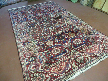 Antique Turkish Wool Rug 5x9 Handmade Veg Dyes 1940s Excellent Condition