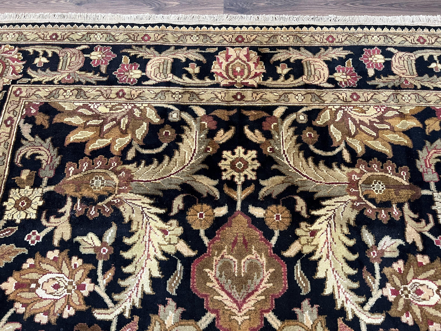 Indo Mahal Sultanabad Rug 8x11 Vintage Handmade Wool Floral Oriental Carpet