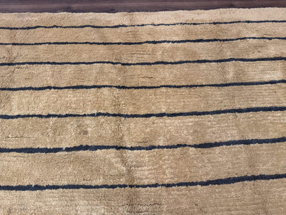 Modern Nepali Rug 13 x 15.6, Palace Size Wool Custom Made Rug, Tan, Large Nepali/Tibetan Carpet