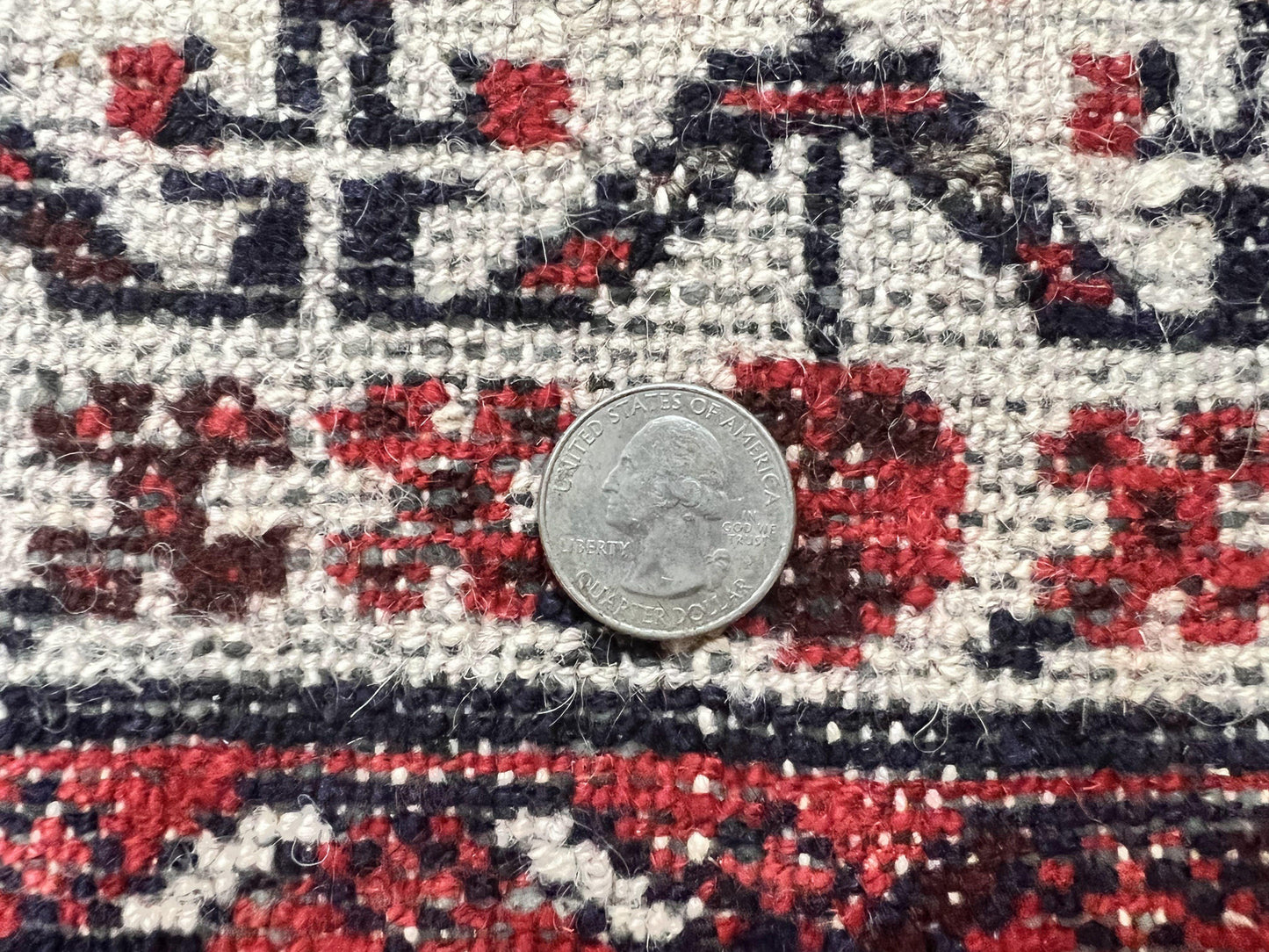 Persian Tribal Runner 3 x 9, Hamadan Dargazin Rug, Dark Blue and Red Wool Hand Knotted Hallway Rug, Vintage Antique Oriental Runner, 9ft Long Runner, Herati