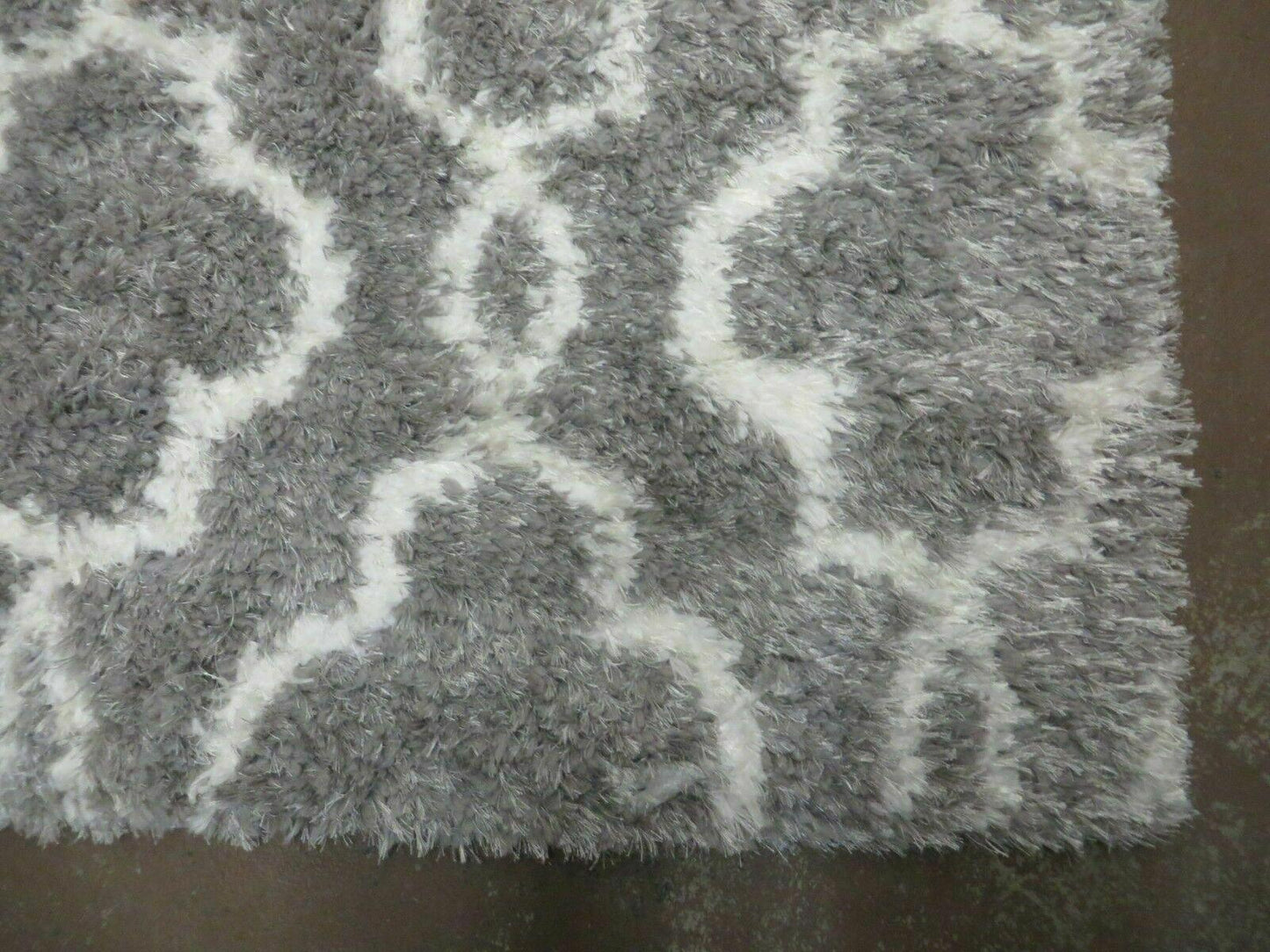 Israel Made Glimmer Shag Rug 5X7 Acrylic Boho Contemporary Home Decor