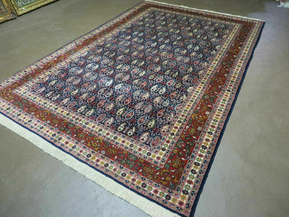 Paisley Rug Vintage India Hand Knotted Wool