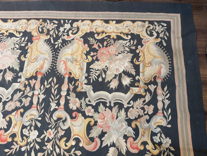 Palace Size Aubusson Rug 12x18 Vintage Handmade Handwoven Wool Masterpiece