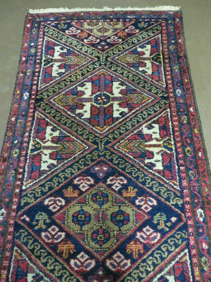 2' 6" X 9' Antique Handmade Turkish Anatolian Wool Runner Rug Nice