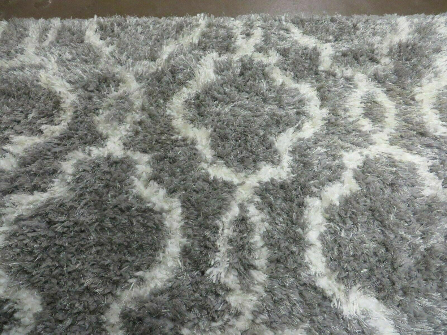 Israel Made Glimmer Shag Rug 5X7 Acrylic Boho Contemporary Home Decor