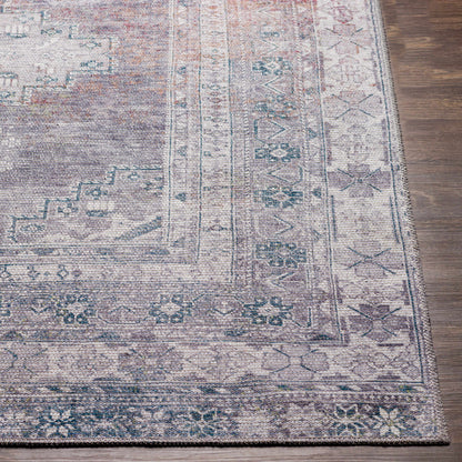 Washable Gray Tumble Dry Rug - Baltinglass Collection Durable Style