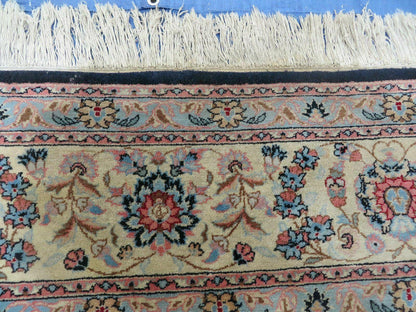 10' X 14' Vintage Handmade India Wool Hand Knotted Carpet Rug Organic Dyes Nice