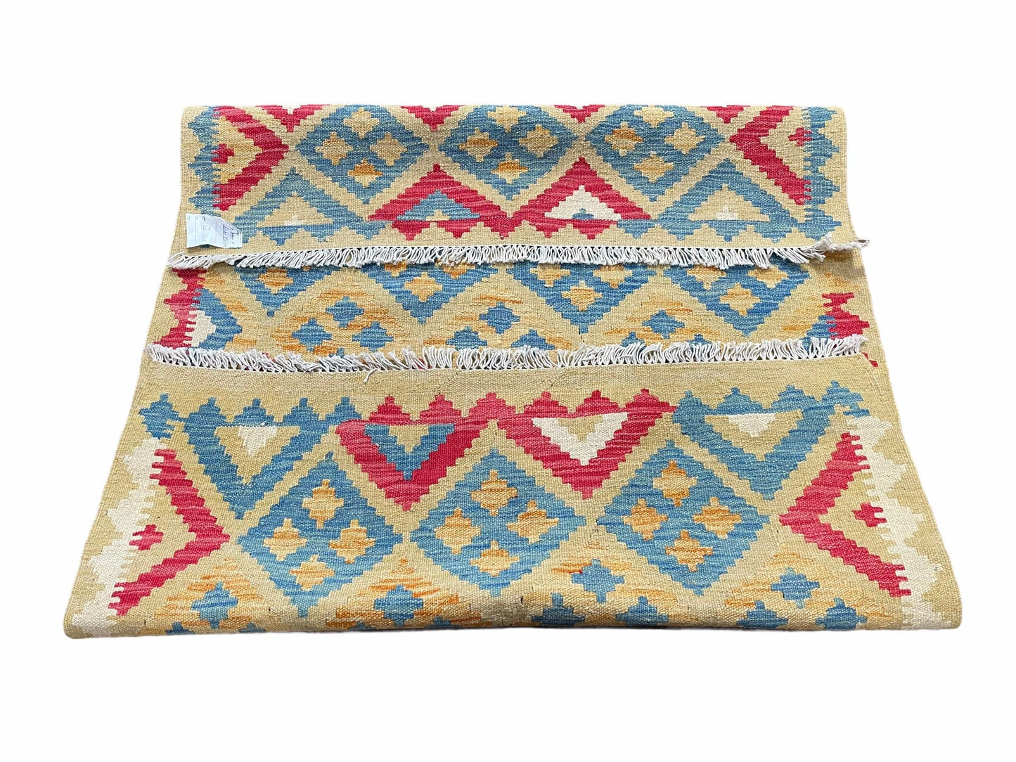 Kilim Rug 3x5 Multicolor Tribal Turkish Anatolian Wool Flatweave Area Rug