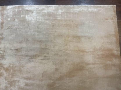 Silk Tibetan Rug 9x11 Hand Knotted Handmade Area Rug Modern Contemporary Carpet