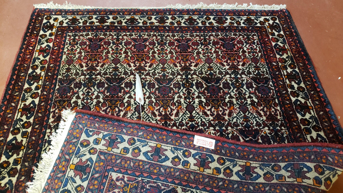 Persian Afshar Rug 3.6 x 5, Zili Sultan Pattern, Wool