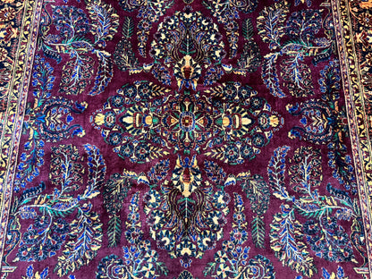 Karastan Rug Antique Wool Pile Sarouk Lanamar 8.6x12 Vintage Discontinued