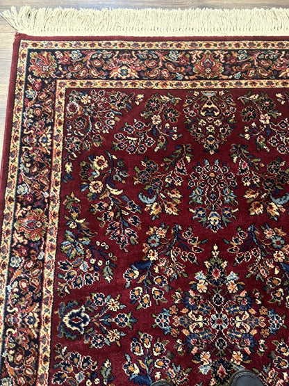 Karastan Rug 4x6 Red Sarouk Wool Pile Vintage 700 Series Discontinued
