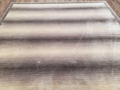 Safavieh Tibetan Handmade Wool Rug 6x9 Oriental Carpet Brown And Beige