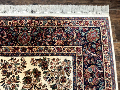 Karastan Ivory Sarouk Rug 8.8 x 12 Wool Pile Vintage 700 Series