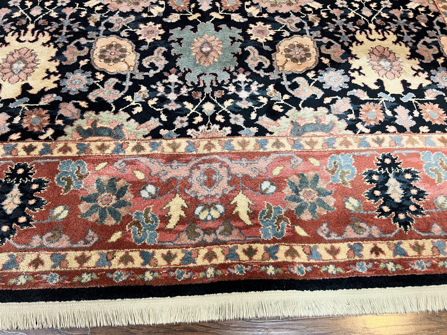 Karastan Rug 8 x 11.7, Karastan Williamsburg Kurdish Pattern 559, Wool Pile Vintage Karastan Carpet, Discontinued, Room SIzed Area Rug