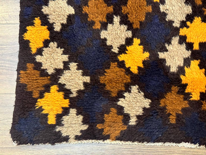 Balouch Afghan Rug 3x4 Hand Knotted Vintage Wool Tribal Multicolor Area Rug