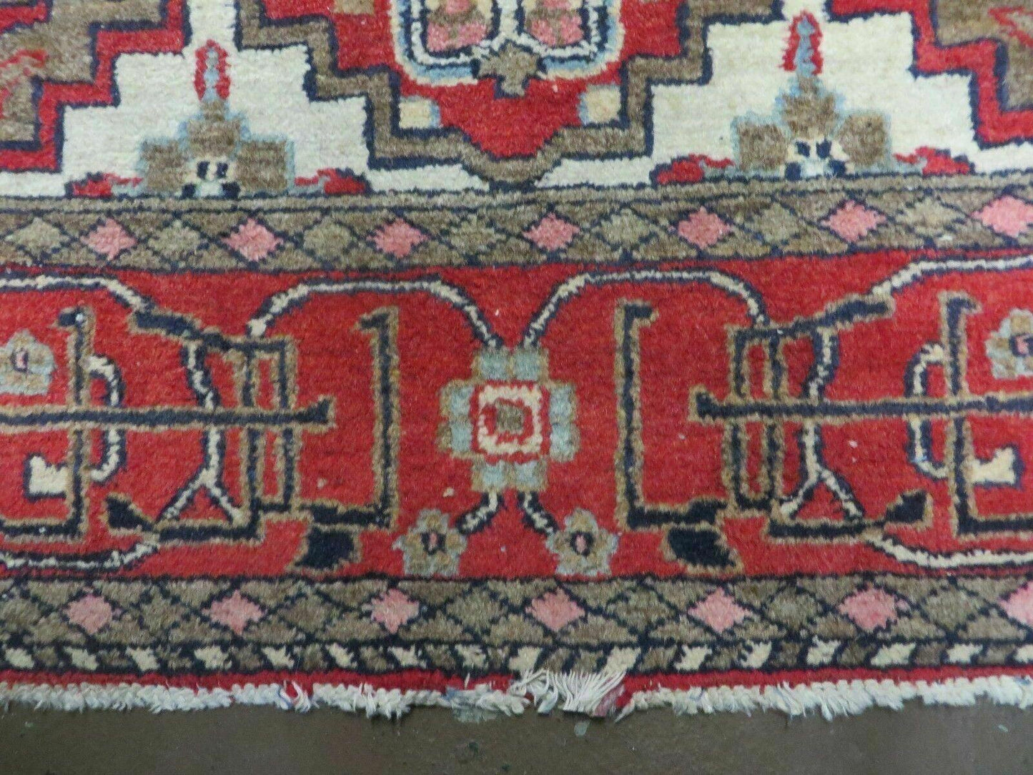 Antique Turkish Anatolian Wool Rug 4x6 Handwoven With Vegetable Dyes