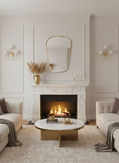 Designer accent wall mirror