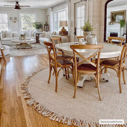 Iantha Jute Area Rug - Eco-Friendly Natural Fiber Floor Decor
