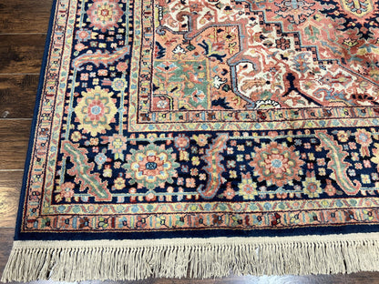 Karastan Rug 8.8 x 12, Karastan Heriz #726, Wool Pile Karastan Area Rug, Rare Hard to Find, Original 700 Series