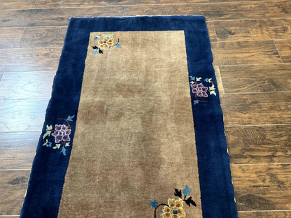 Chinese Peking Hand Knotted Wool Rug 3x5 Antique Art Deco Style