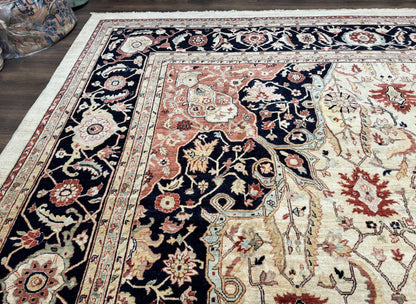 Stark Carpet Palace Sized Traditional Wool Handmade Rug 13x19 Beige