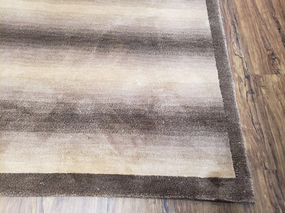 Safavieh Tibetan Handmade Wool Rug 6x9 Oriental Carpet Brown And Beige