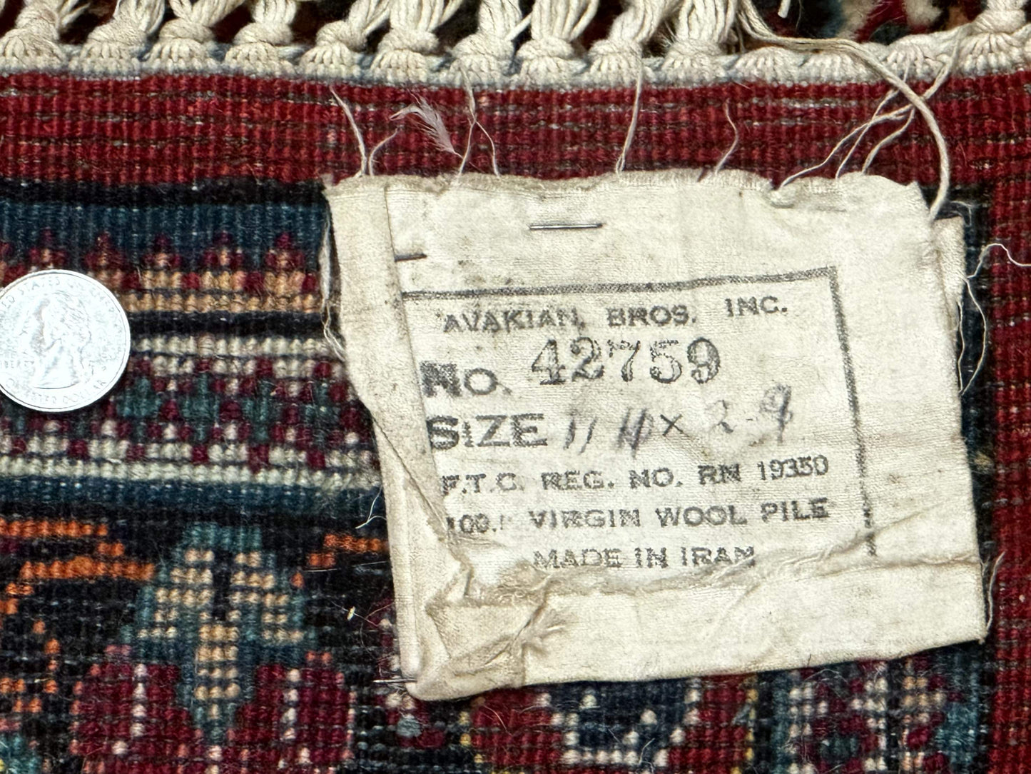 Persian Sarouk Runner Rug 3x12, Red Floral 3 x 12ft Runner, Vintage, Wool