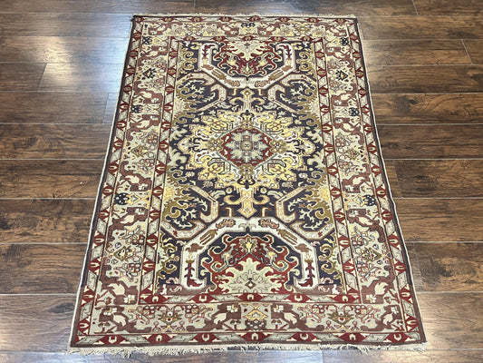 Antique Caucasian Rug Kuba Seychour Handmade Wool Oriental Carpet Azerbaijan