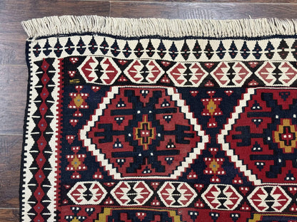 Kilim Rug 5x7 Caucasian Russian Flatweave Vintage Carpet Tribal Boho