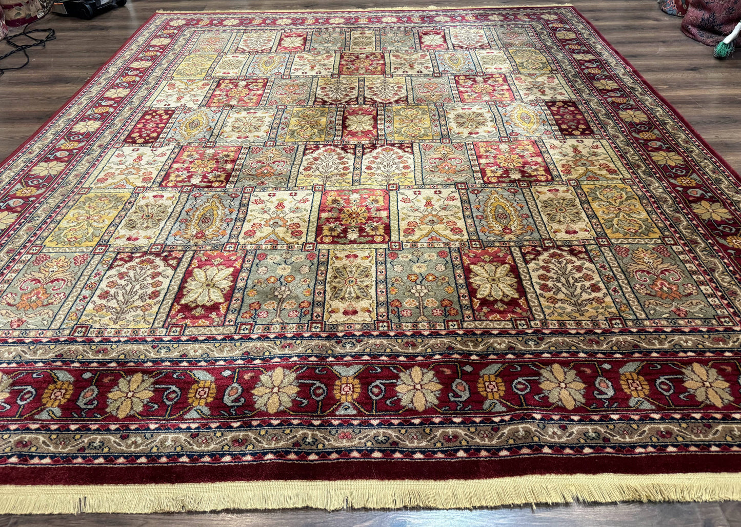Karastan Bakhtiyari Rug Antique Legends Wool Carpet Multicolor Panel 8.8 x 10