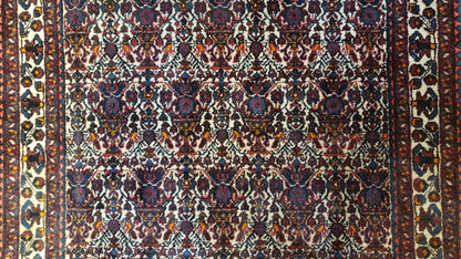 Persian Afshar Rug 3.6 x 5, Zili Sultan Pattern, Wool