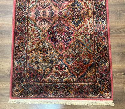 Karastan Kirman Multicolor Panel Rug 3x5 Wool Original 700 Series