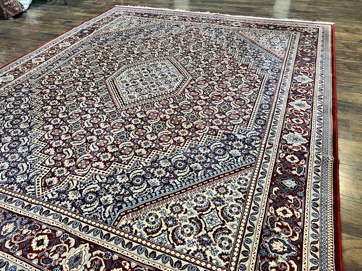 Karastan Rug 8x10, Kara Shah Red Bidjar, Belgium Power Loomed Rug, Wool Pile Karastan Rug, Vintage